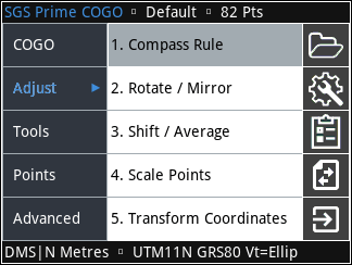 Prime Adjust Menu